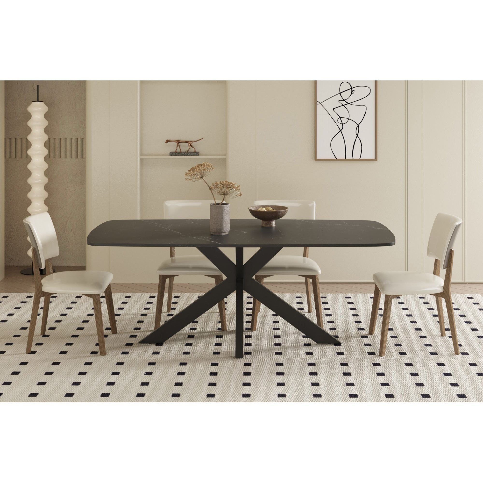 Eettafel Apollo - Zwart