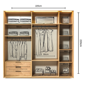 Kleerkast Milano AS 5-deur