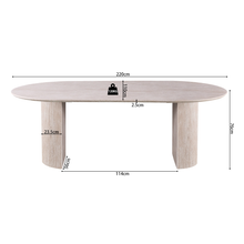 Afbeelding in Gallery-weergave laden, Eettafel Lagos - Travertin