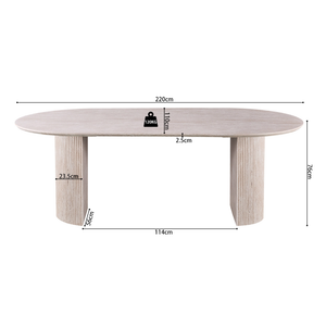 Eettafel Lagos - Travertin