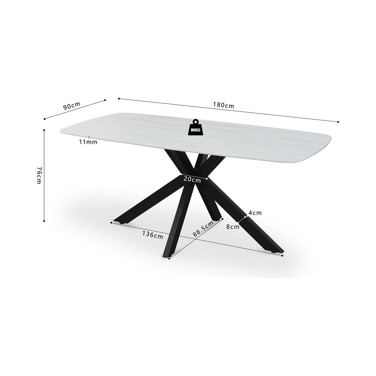 Eettafel Apollo - Baroque