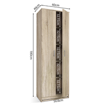 Afbeelding in Gallery-weergave laden, Kleerkast Ray 2-deur 60cm