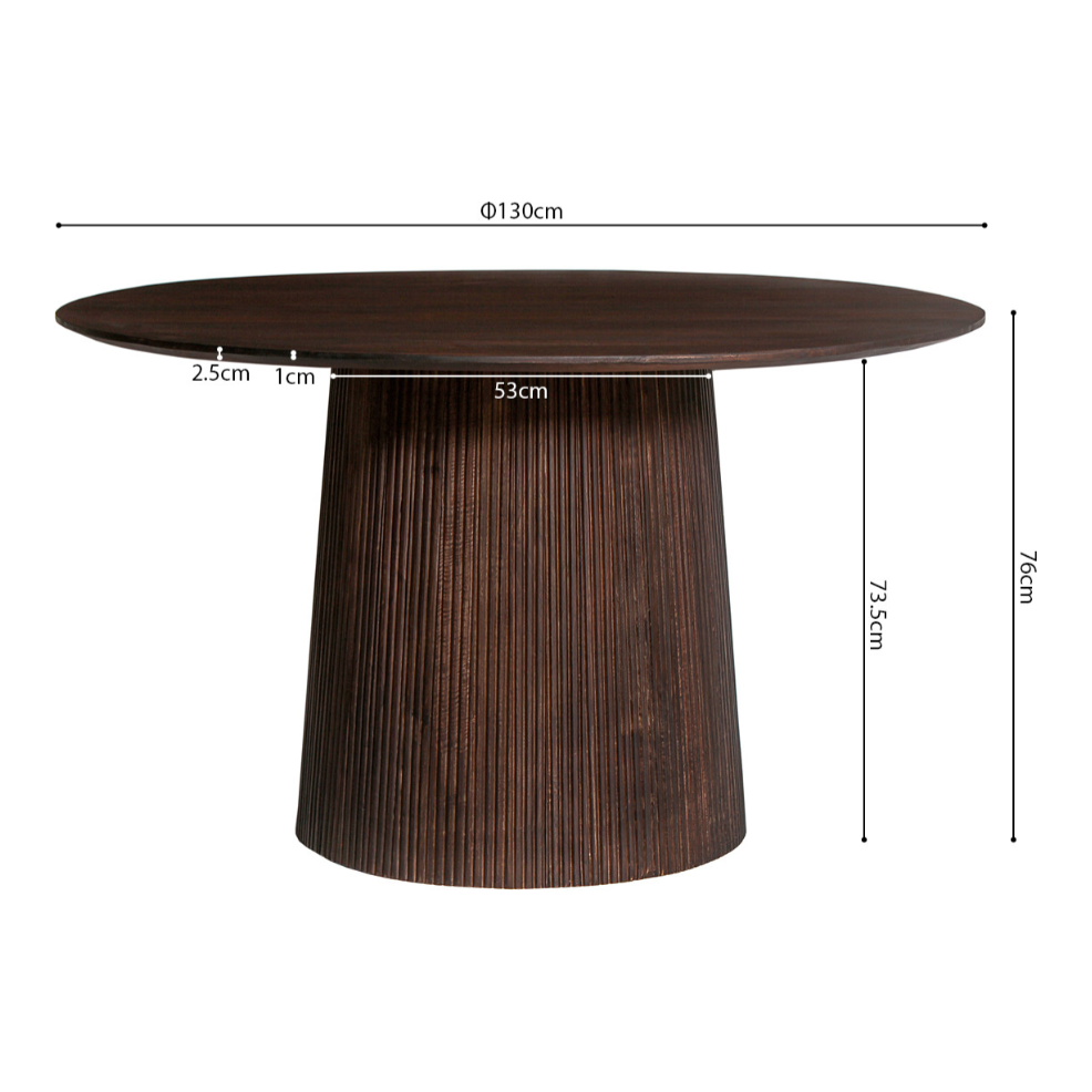 Ronde eettafel Miguel - D Mango