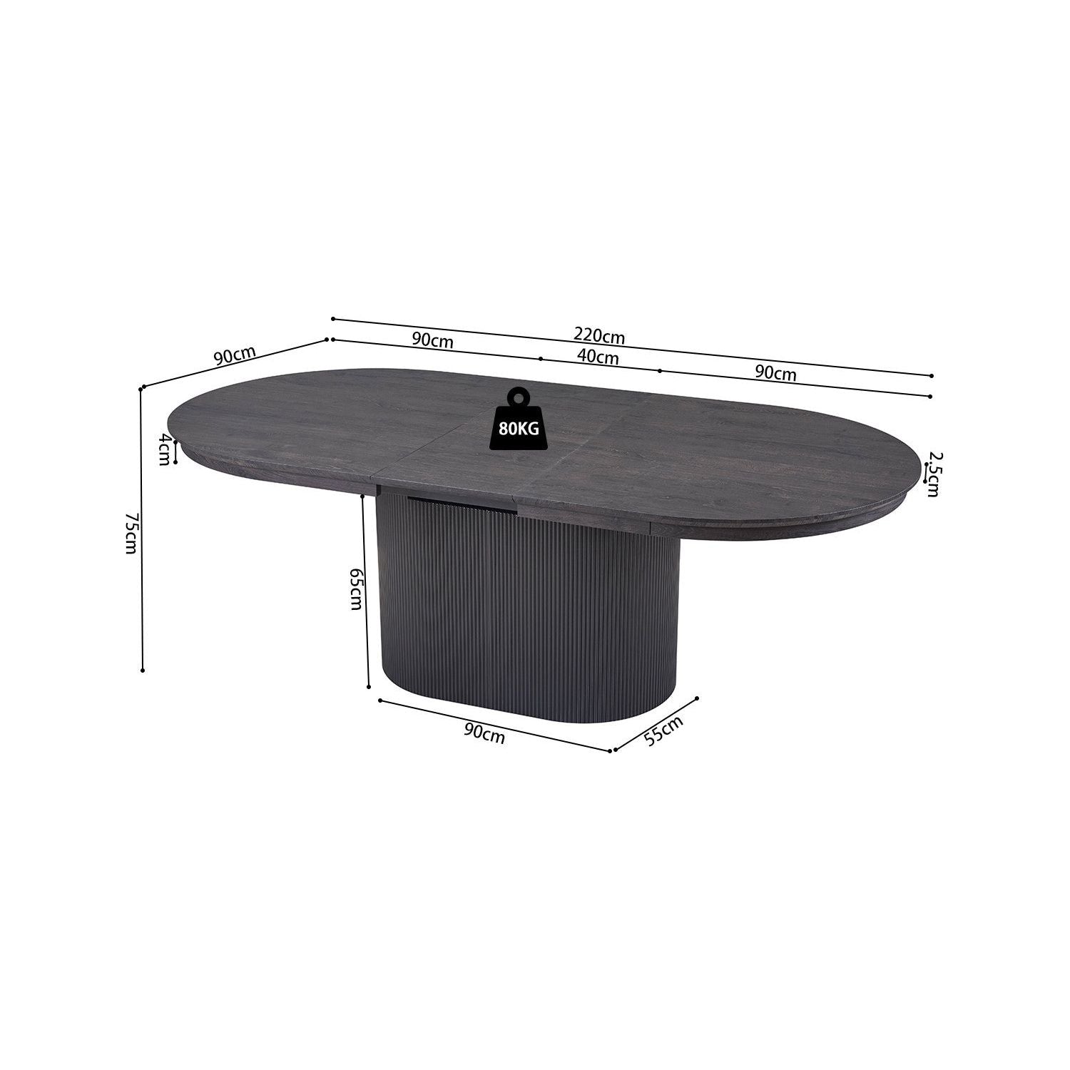 Uitschuifbare Eettafel Lagos Z