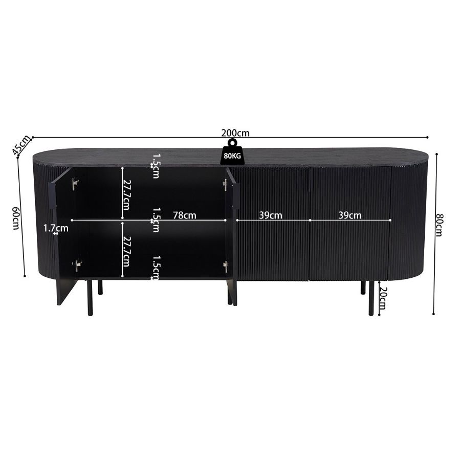 Dressoir Lagos D 200cm