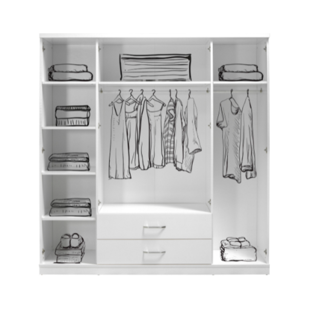 Kleerkast Ares 4-deur