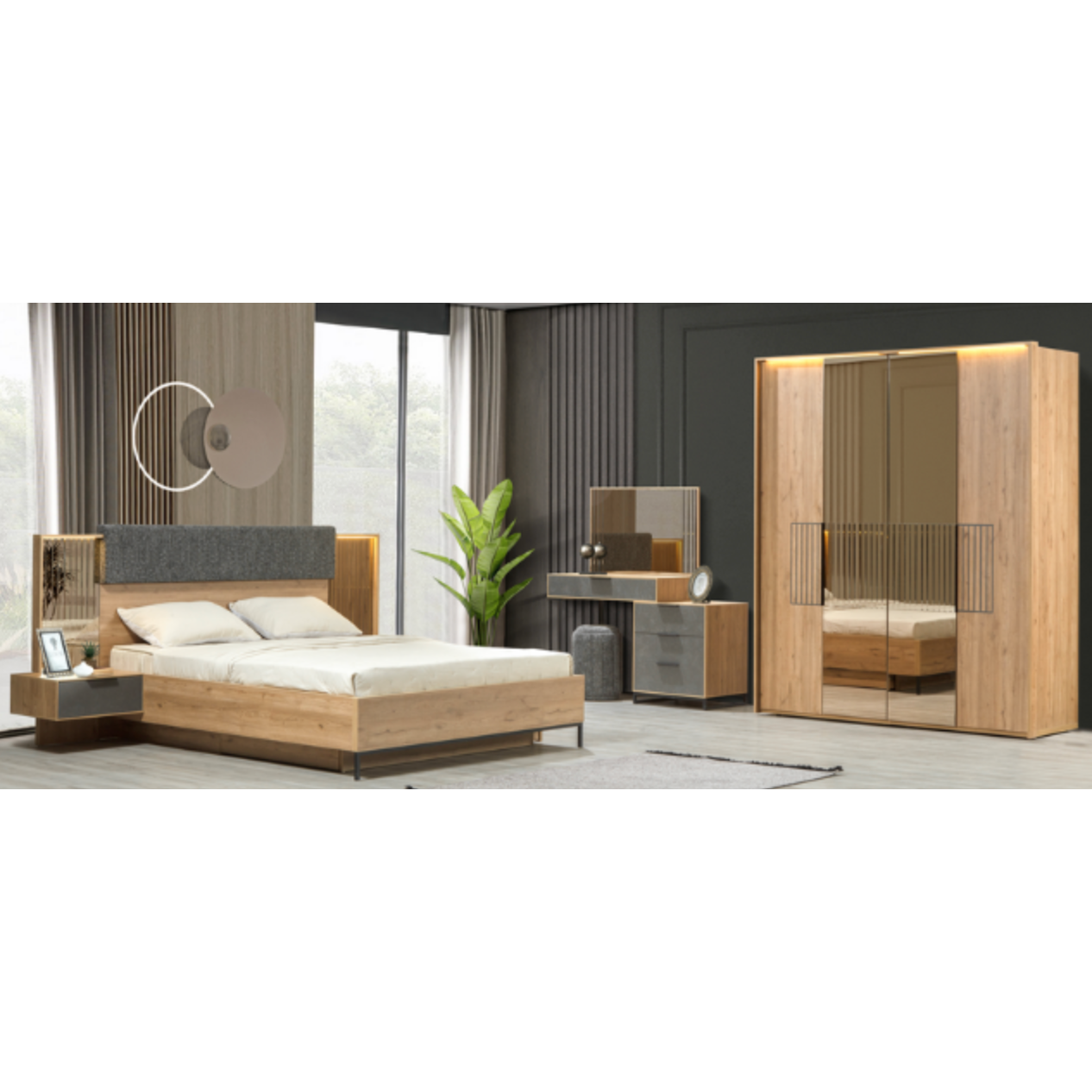 Kleerkast Milano S 4-deur