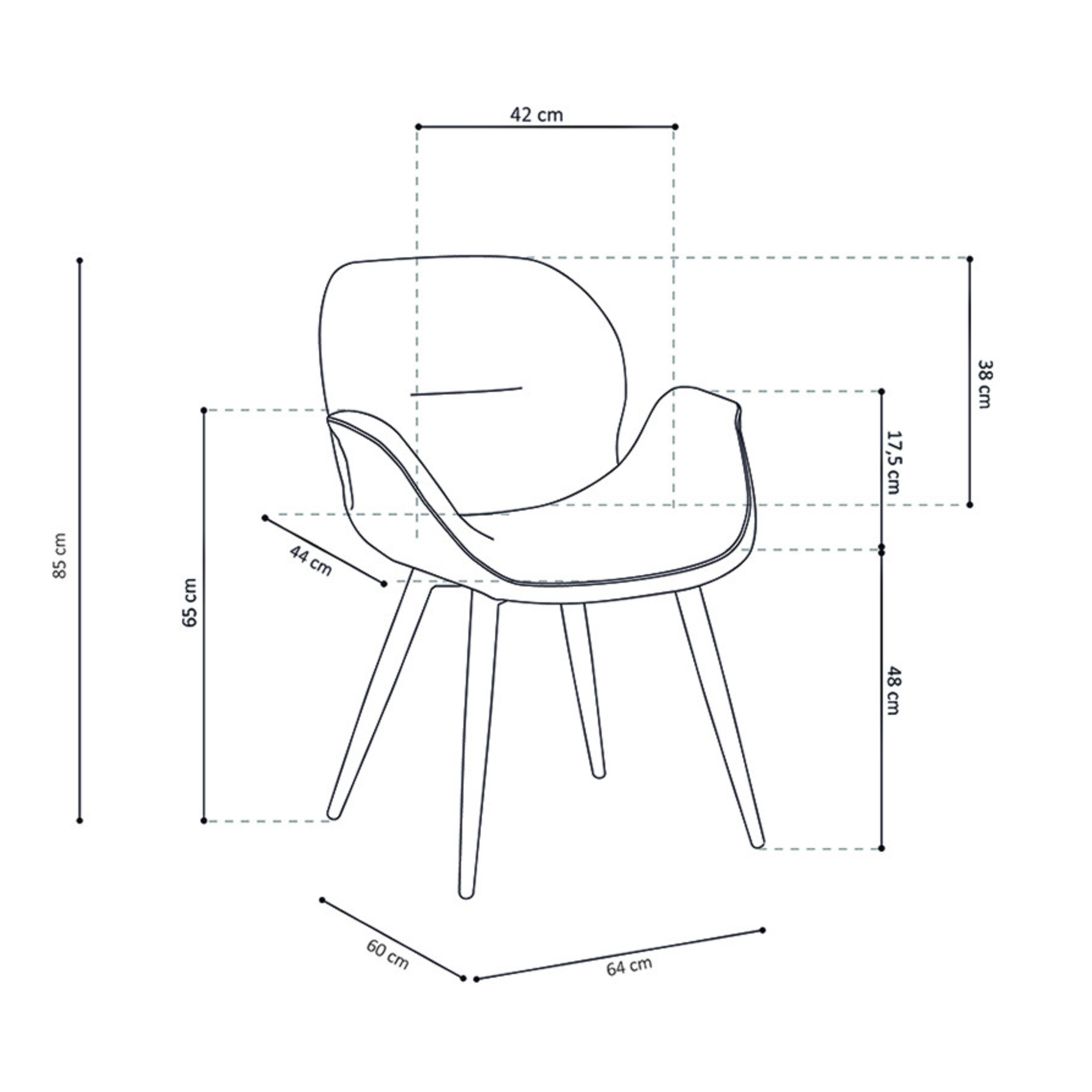 Armstoel Maxim - OUTLET