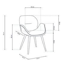 Afbeelding in Gallery-weergave laden, Armstoel Maxim - OUTLET