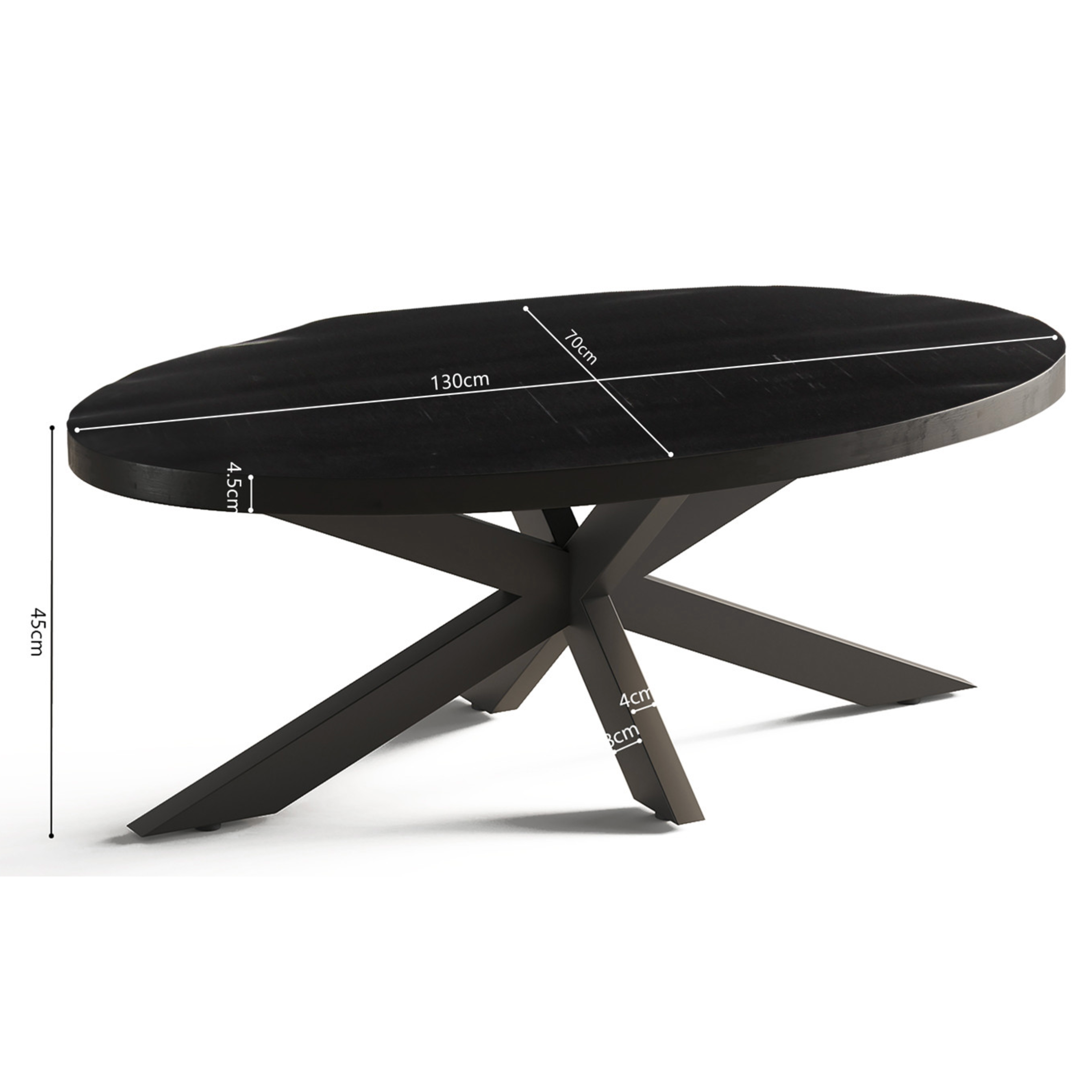 Salontafel Madeira - Zwart