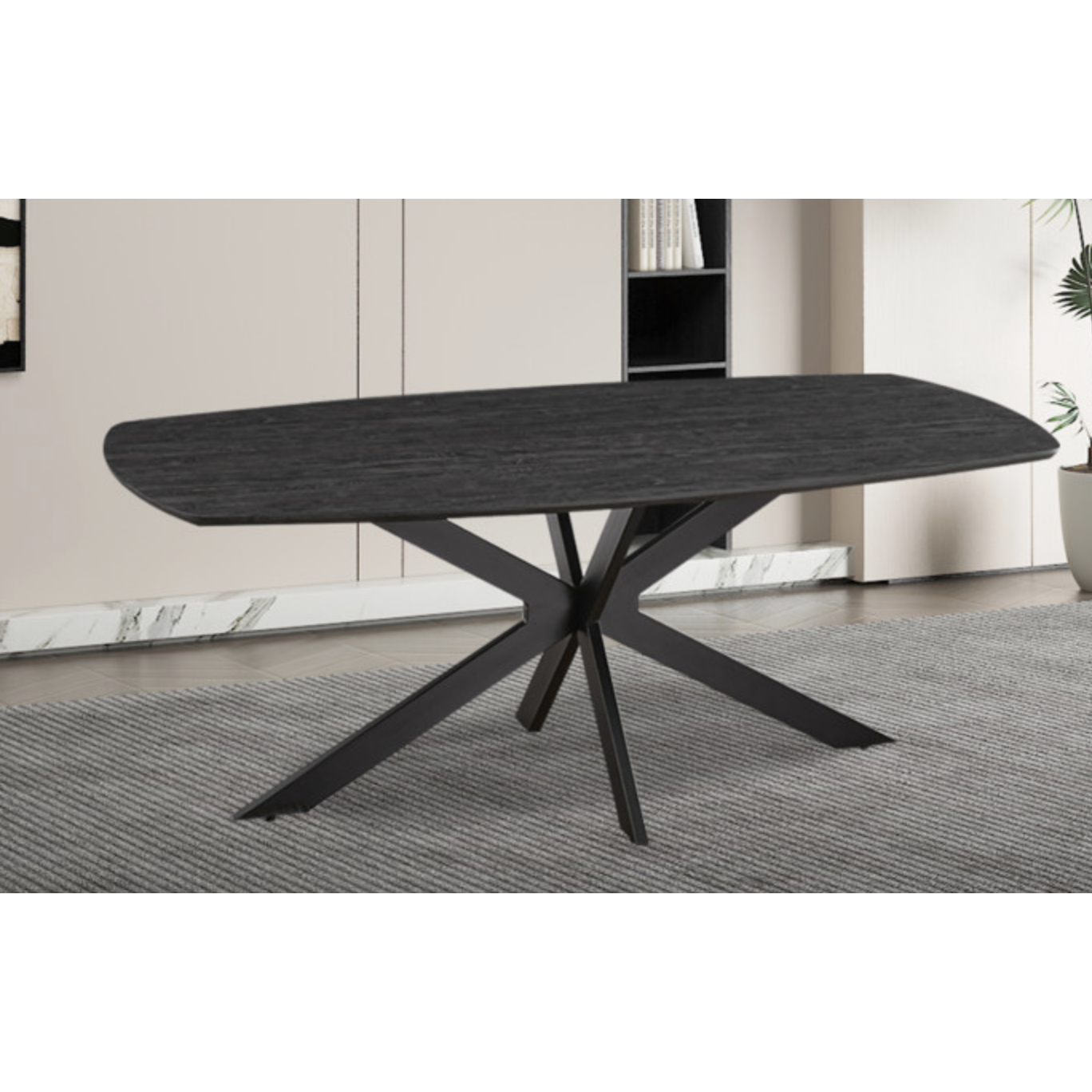 Eettafel Aziz - Donkerbruin