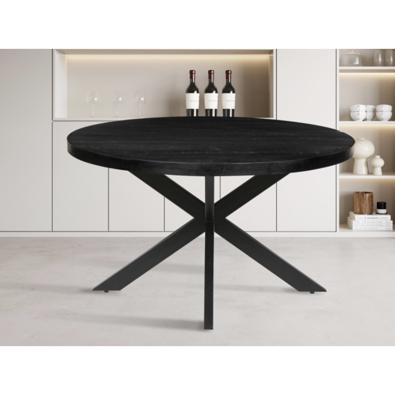 Ronde eettafel Maria - Zwart