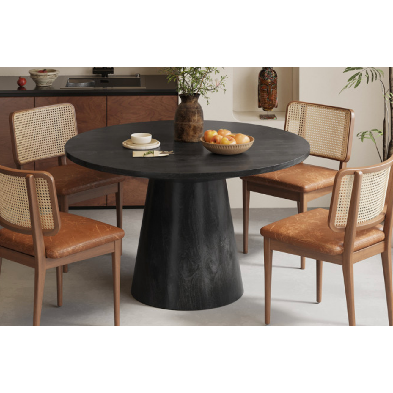 Ronde eettafel Tommy - Zwart