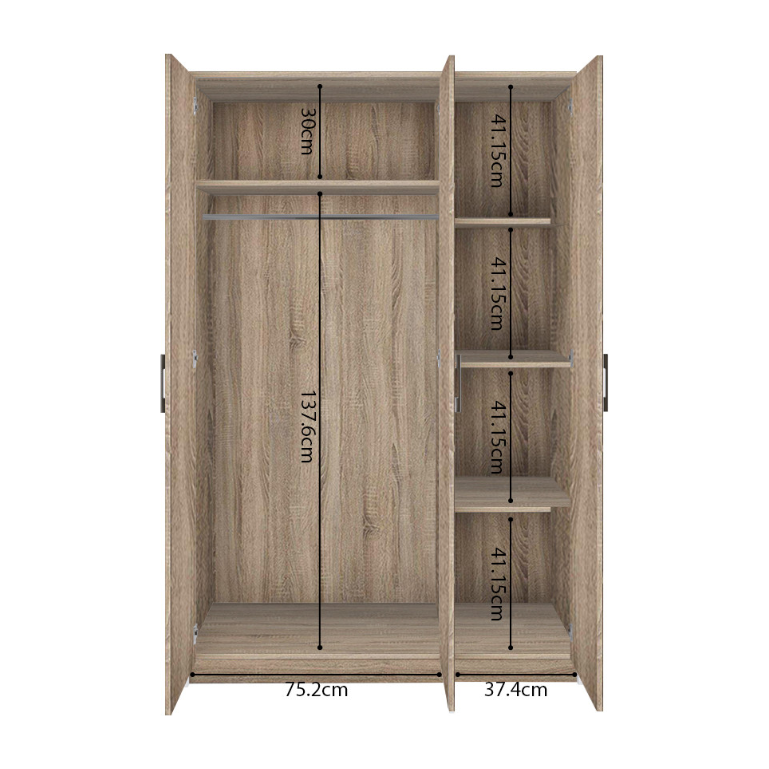 Kleerkast Ray 3-deur