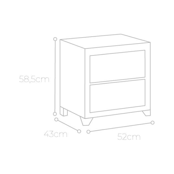 Nachttafel Bambi Bamboo Sleep - GLASS