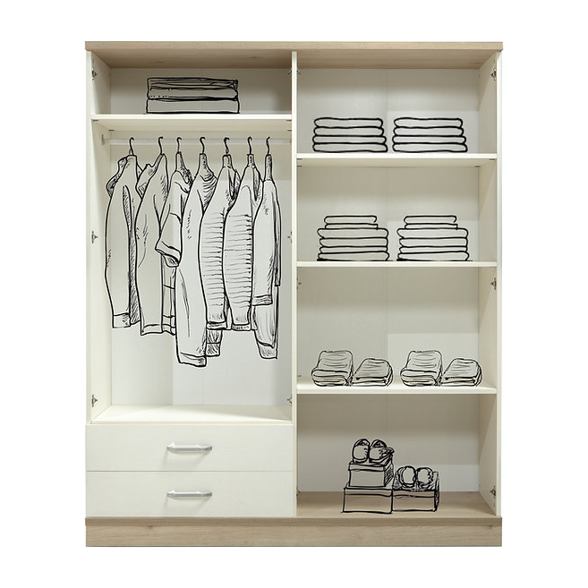 Kleerkast Bade 4-deur