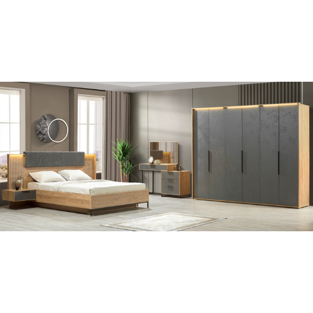 Kleerkast Milano A 6-deur