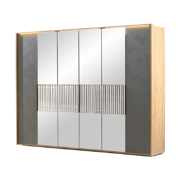 Kleerkast Milano AS 6-deur