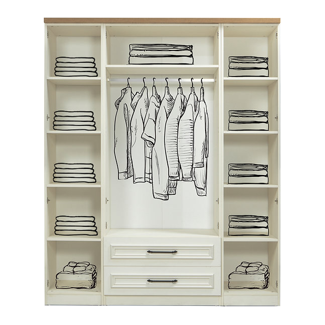 Kleerkast Rose L 4-deur