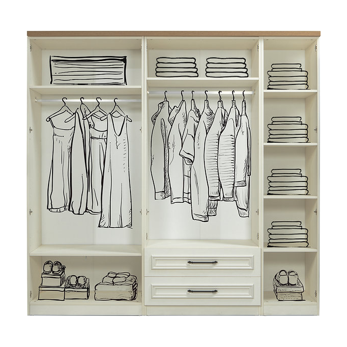 Kleerkast Rose L 5-deur