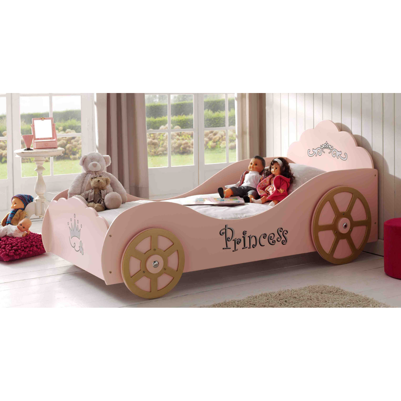 Autobed Princess - Roze