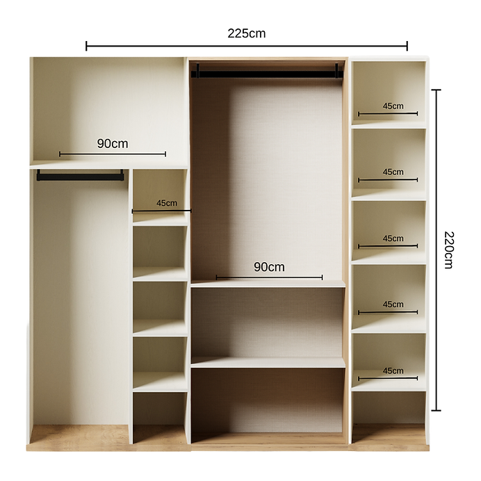 Kleerkast Belen 5-deur