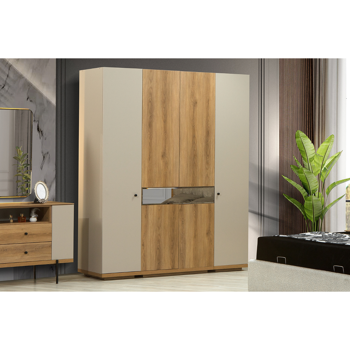 Kleerkast Belen 4-deur