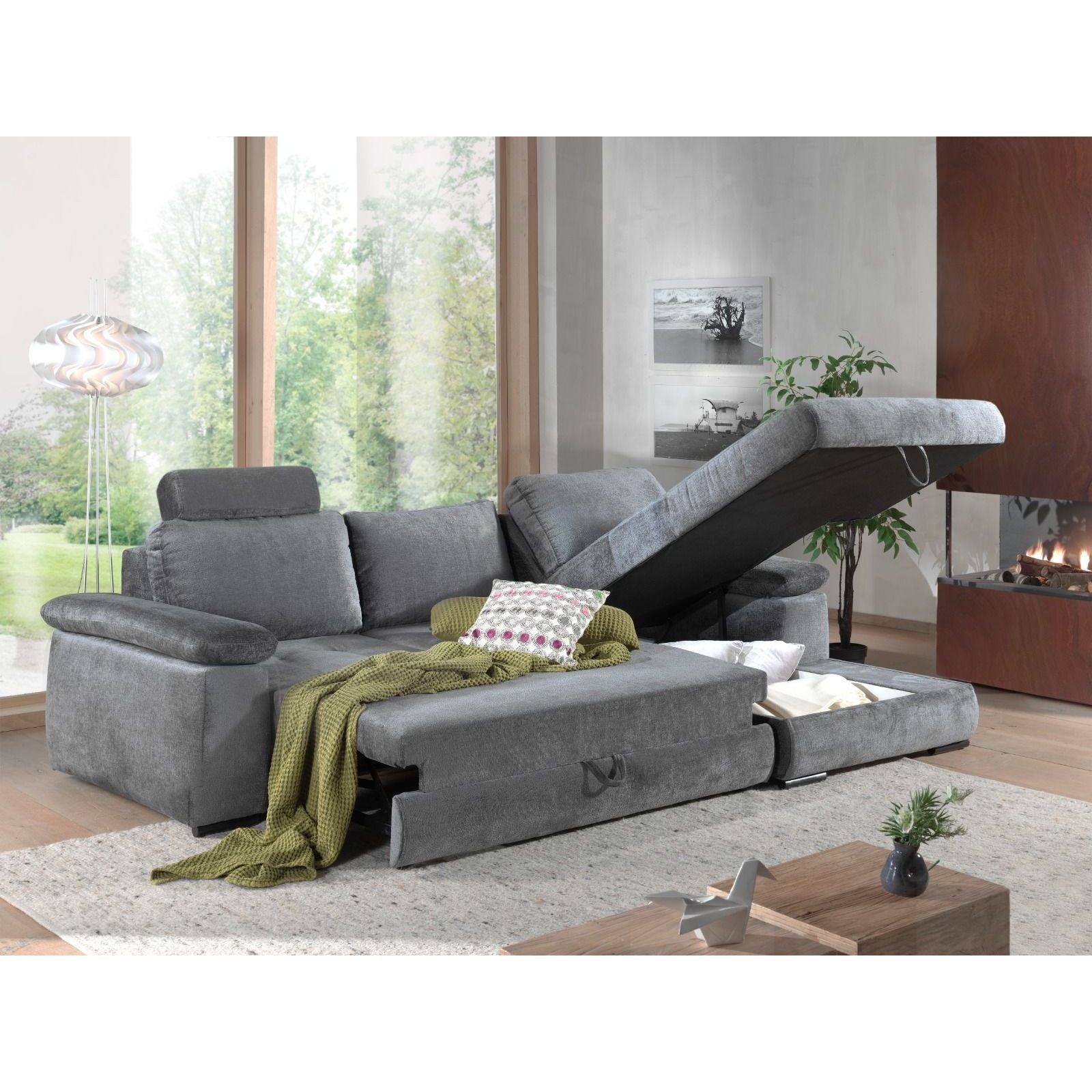 Hoeksalon Bronco-bed