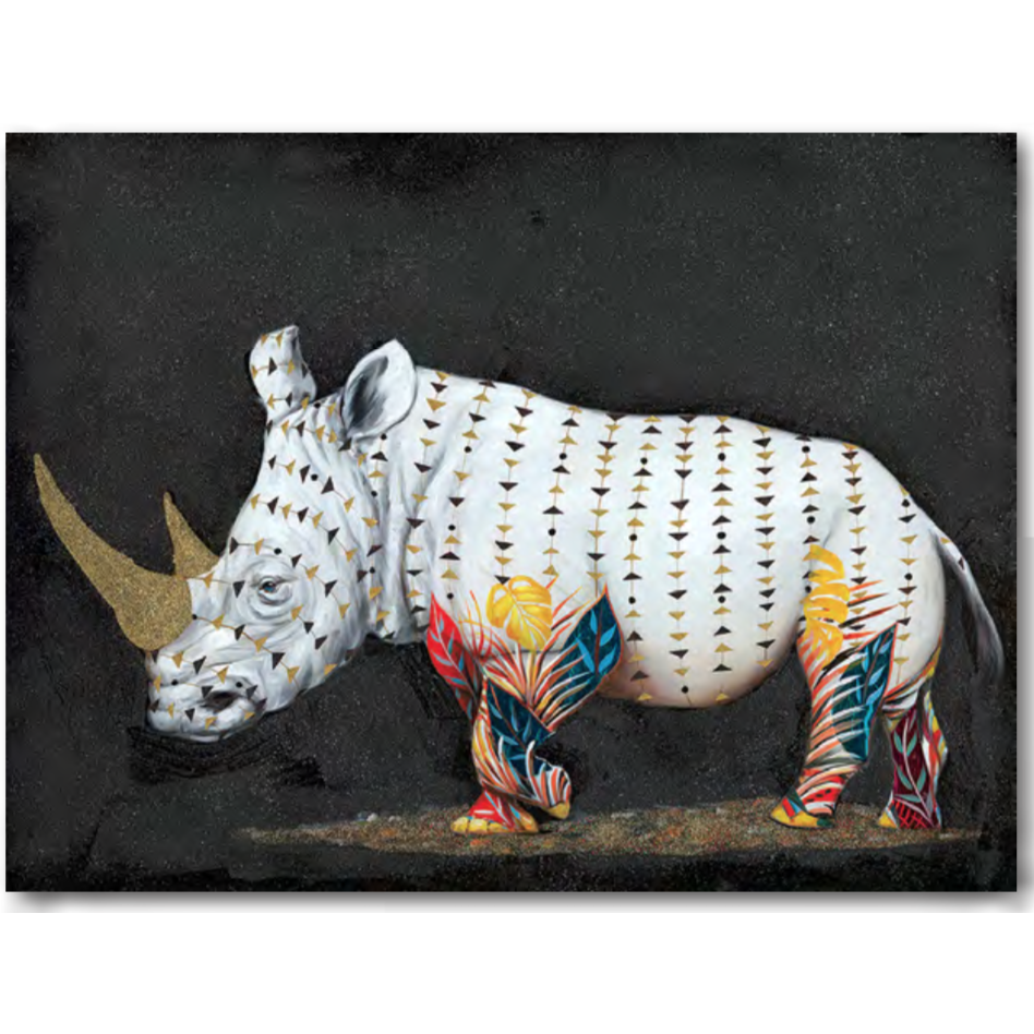 Schilderij Rhino